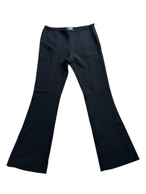 Vintage Gianni Versace Black High-Waist Flared Knit Pants. No tag estimated sz 6